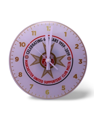 60th Anniversary MUSC large wall clock  - white